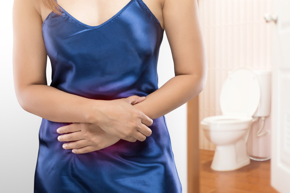 Woman Suffering From Bladder Infection